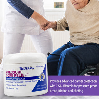 Pressure Sore Relief Healing Cream - 4 oz Jars - 4 Pack Bundle