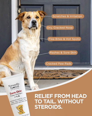 Dog Sore Skin Relief Cream for Itchy, Irritated Skin – 2 oz