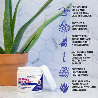 TriDerma Bed Sore Cream Relief for Pressure Sores