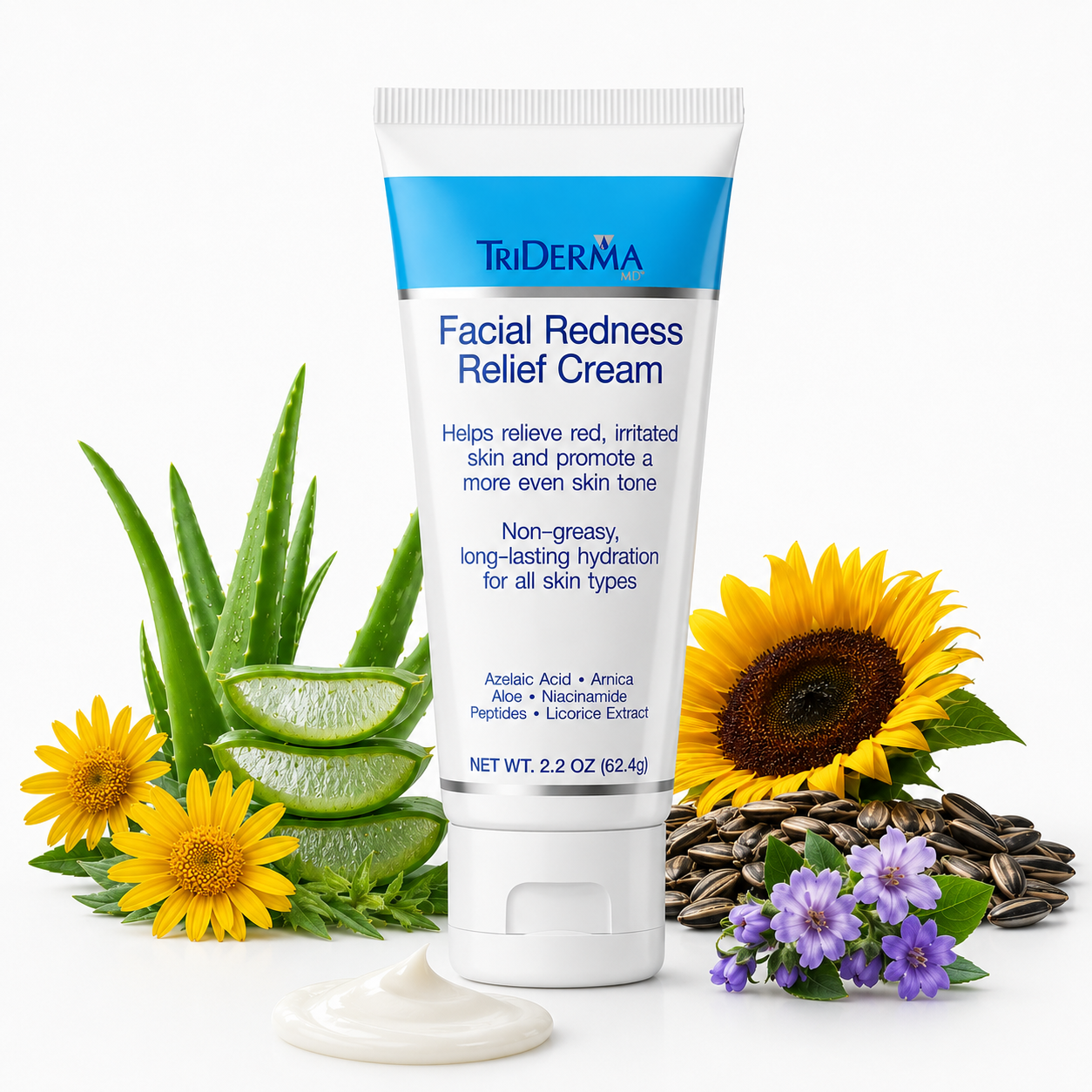 Facial Redness Relief Gentle Face Cream – TriDerma MD Facial Redness Relief Gentle Face Cream – TriDerma MD