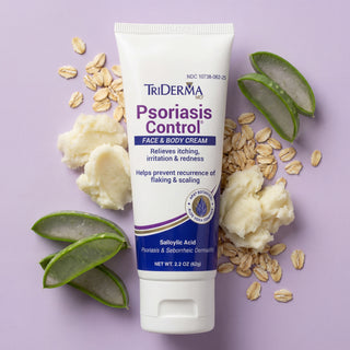 Psoriasis Control Face & Body Cream — 3% Salicylic Acid Relief for Itching, Flaking & Redness
