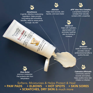Dog Sore Skin Relief Cream for Itchy, Irritated Skin – 2 oz