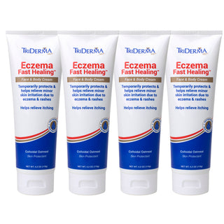 Eczema Fast Healing Cream 4-Pack | Value Size Steroid-Free Eczema Relief for Daily Use