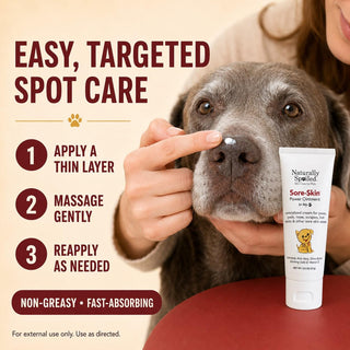 Healing Cream for Dogs with Dry, Irritated & Itchy Skin | Fast-Absorbing Pet Skin Relief | 2 oz
