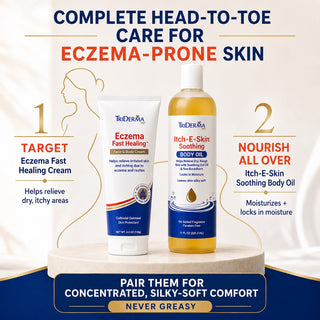 Eczema Relief Bundle - Nourish, Soothe and Moisturize Extra Dry, Itchy Skin