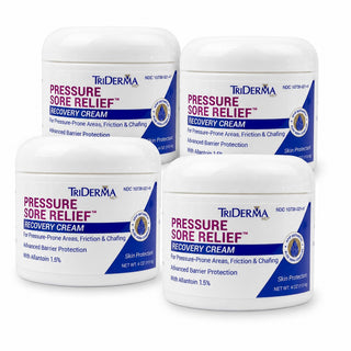 Pressure Sore Relief Healing Cream - 4 oz Jars - 4 Pack Bundle